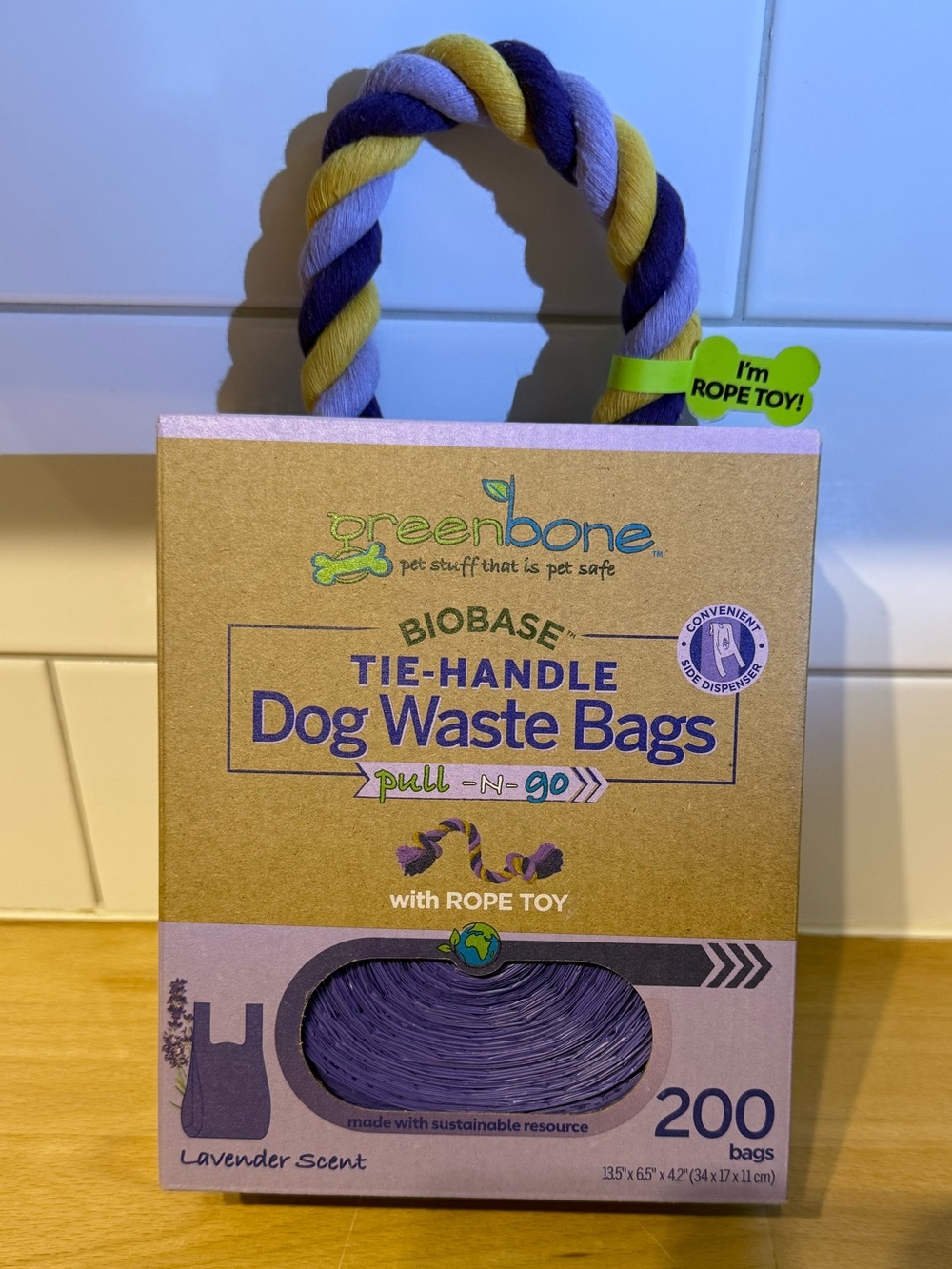 Greenbone BioBase Pull and Go Poop Bags | Lavender Scent | 200 Bags | Brand New